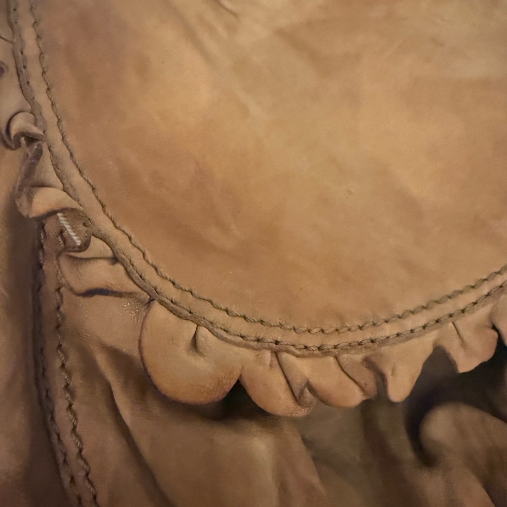 Lucky Brand Brown Ruffled Crossbody Bag - Picture 7 of 7